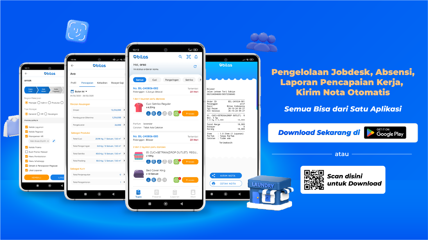 Bilas Outlet, aplikasi kasir laundry, aplikasi manajemen laundry, aplikasi laundry terbaik, aplikasi kasir dan manajemen laundry, aplikasi untuk usaha laundry, software kasir laundry, aplikasi bisnis laundry